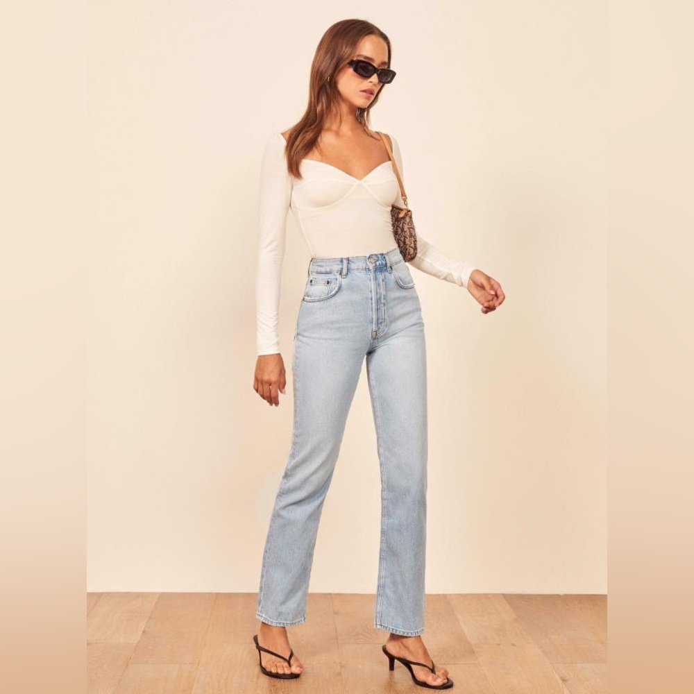 REFORMATION HIGH RISE CYNTHIA JEANS